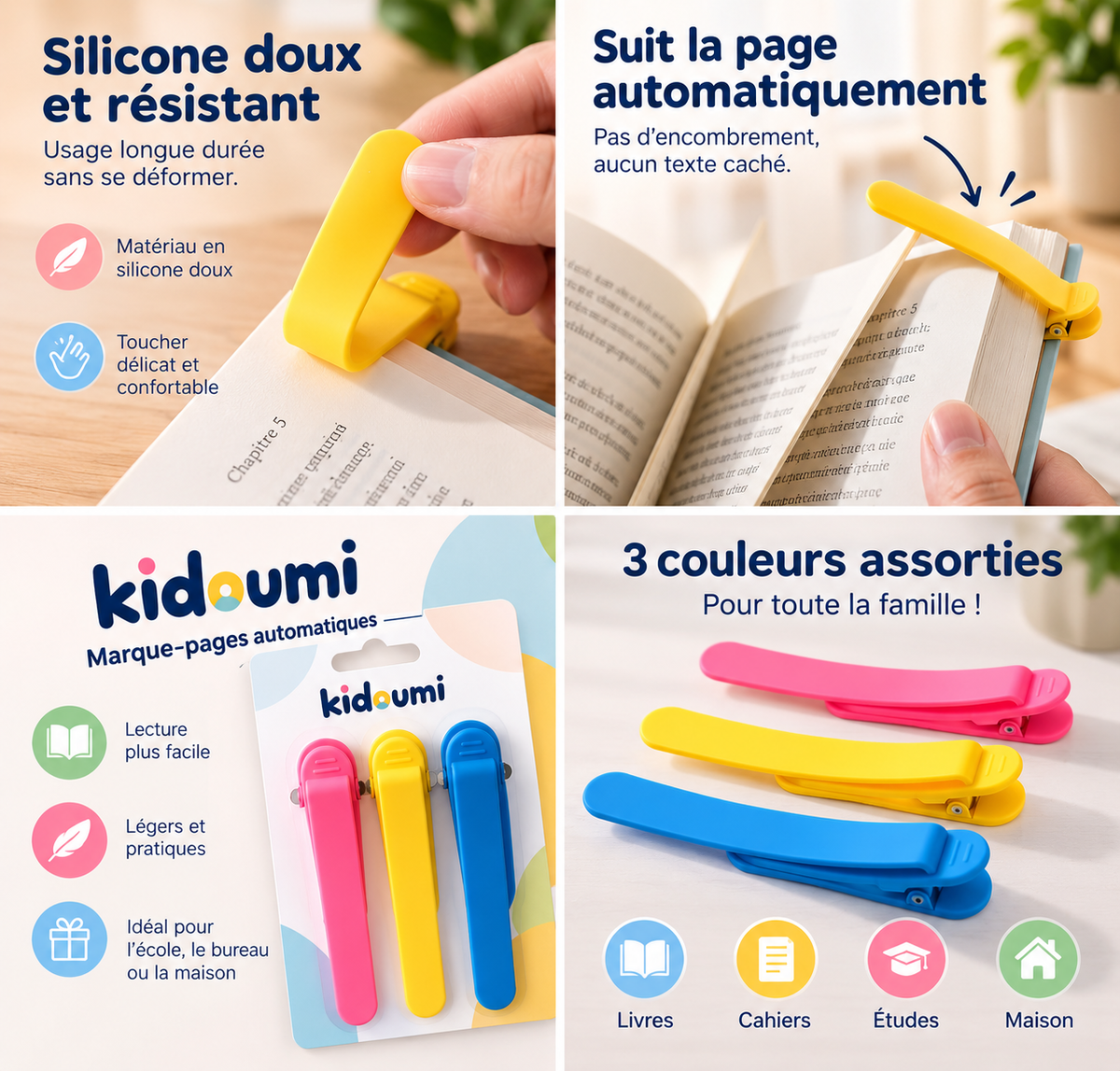Marque-page automatique, marque-page coloré