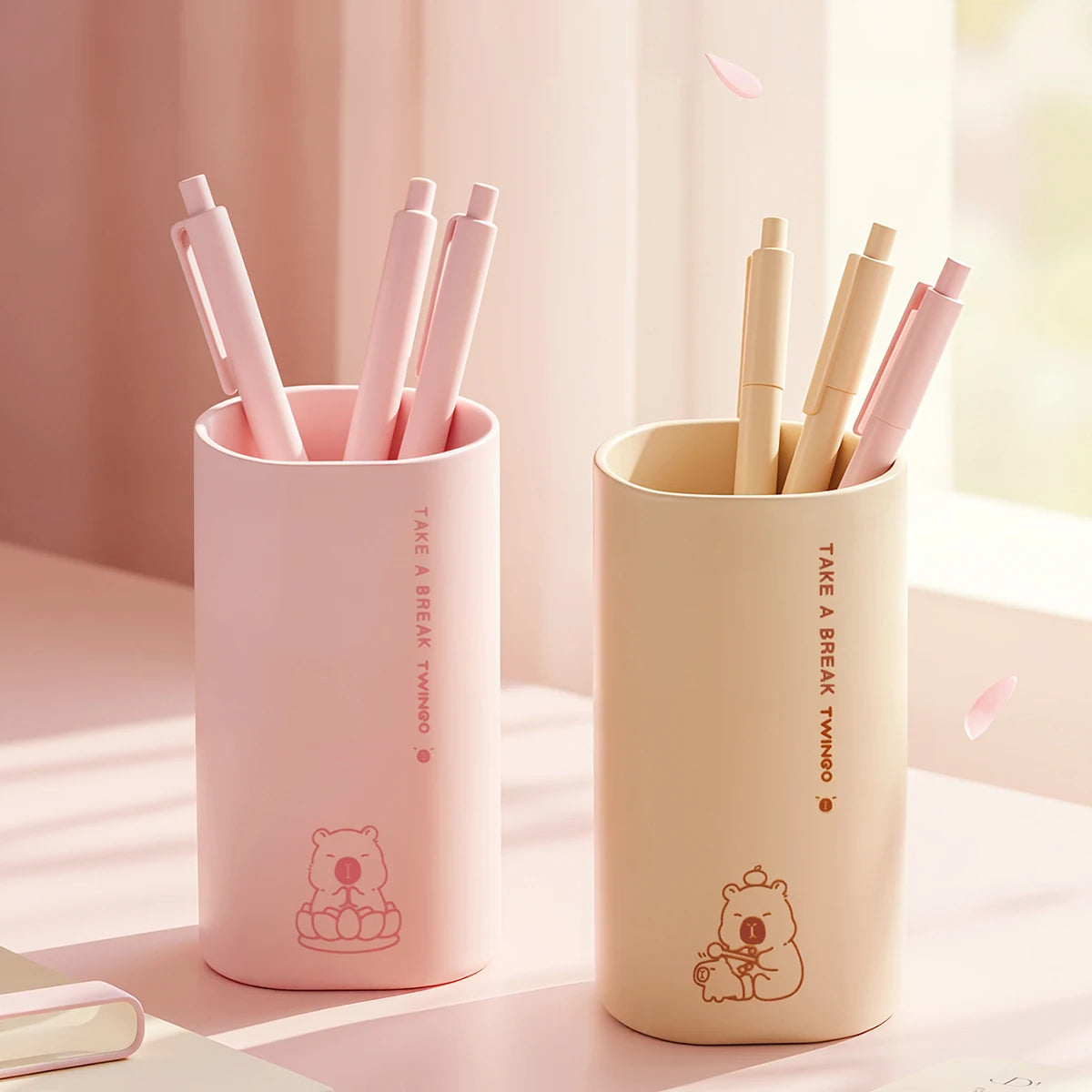 Trousse à crayons 3D Capybara mignonne, porte-stylos 2 en 1